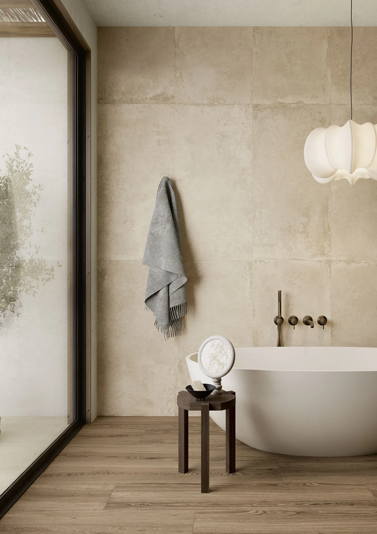Elios Ceramica · Brooklyn Gold · Raumbeispiel