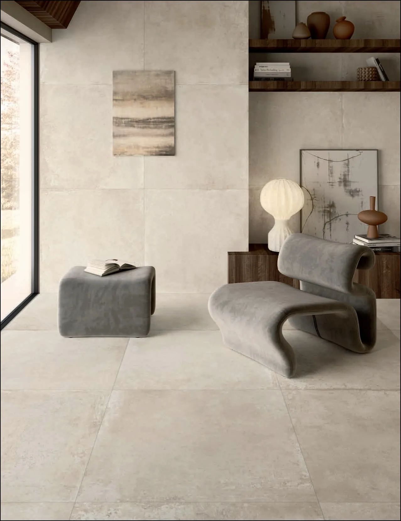 Elios Ceramica · Brooklyn Almond · Raumbeispiel