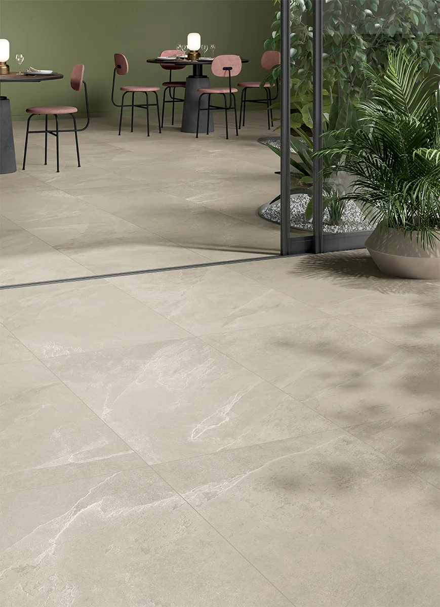 Elios Ceramica · Dolomiti Beige · Raumbeispiel