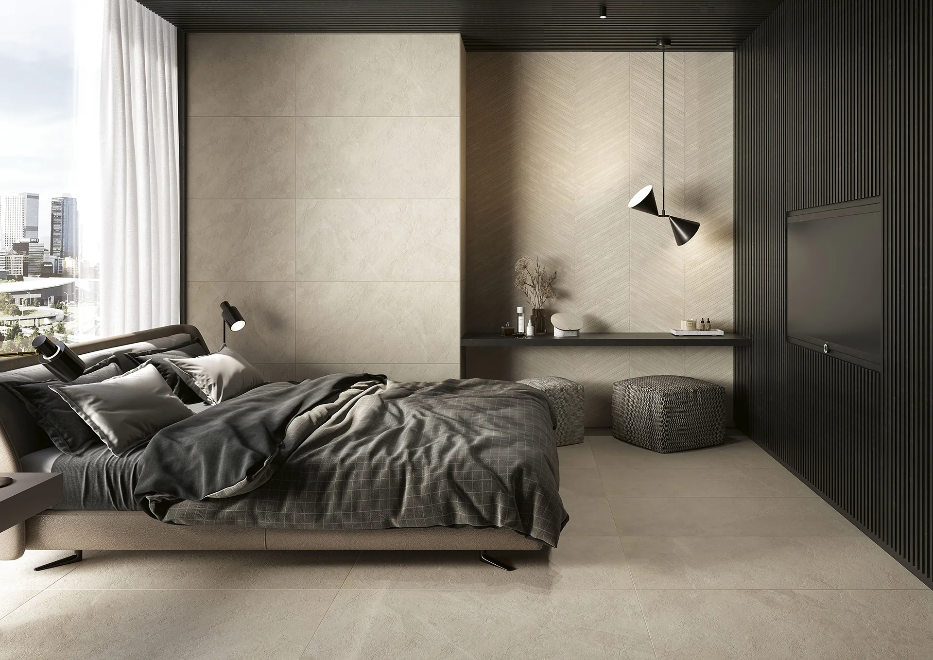 Elios Ceramica · Dolomiti Beige · Raumbeispiel