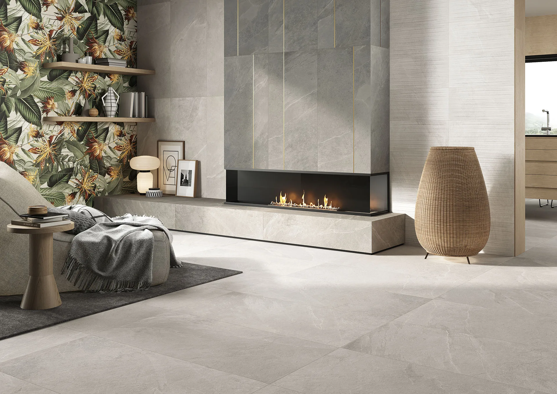 Elios Ceramica · Dolomiti Bianco · Raumbeispiel