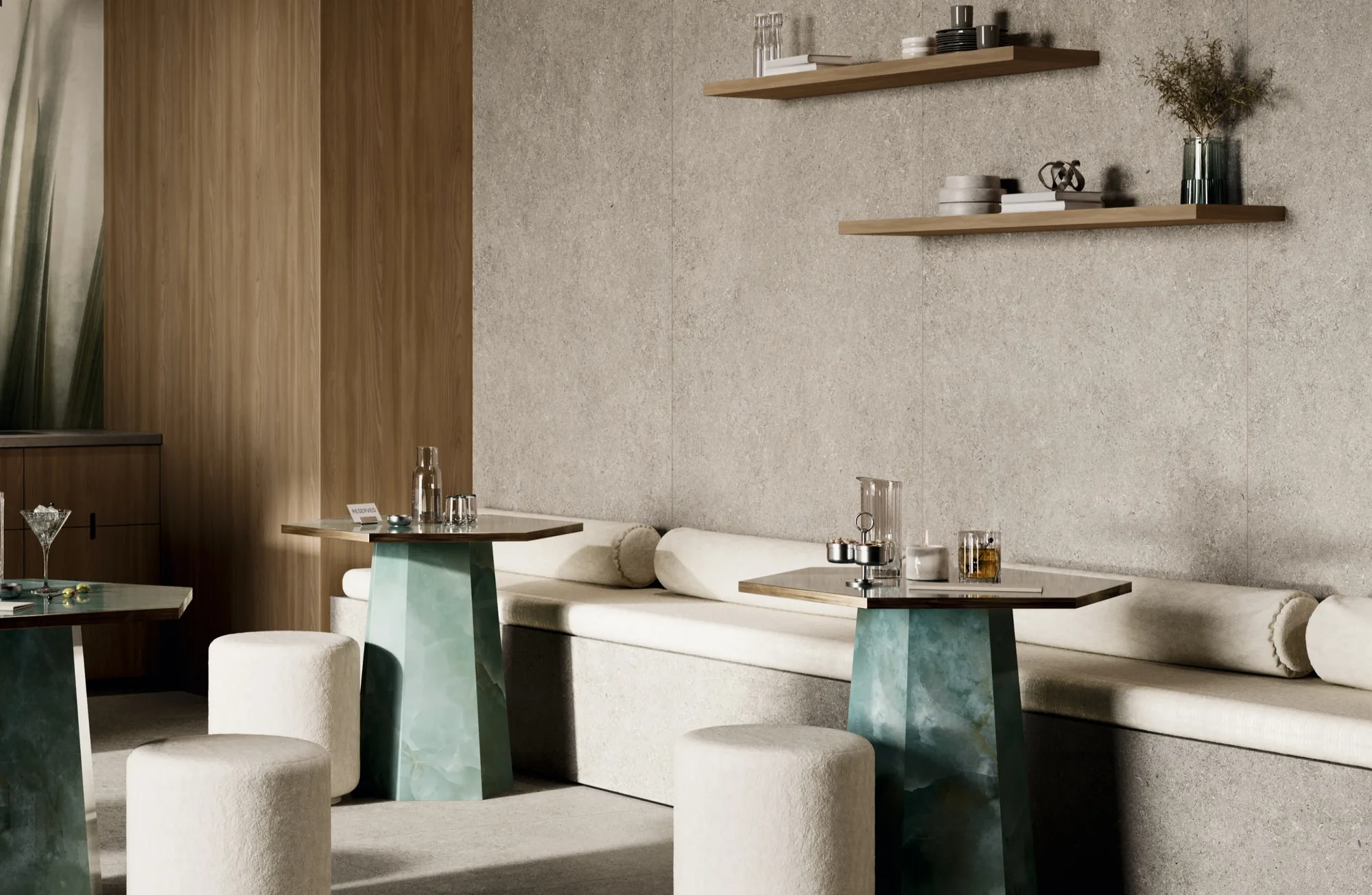 Elios Ceramica · Sedimenti Grey · Raumbeispiel