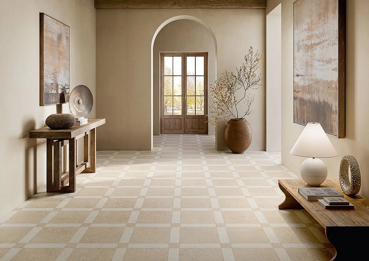 Elios Ceramica · Sedimenti Beige · Raumbeispiel