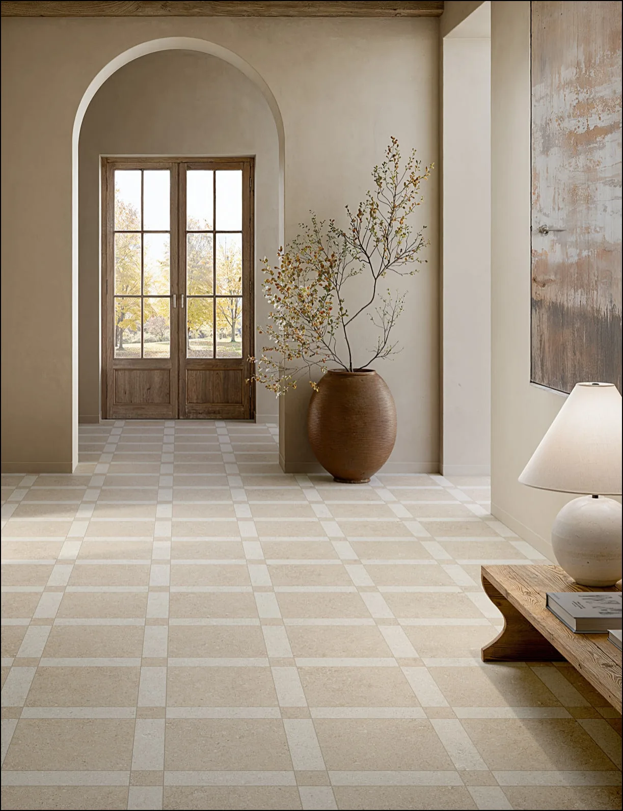 Elios Ceramica · Sedimenti Beige · Raumbeispiel