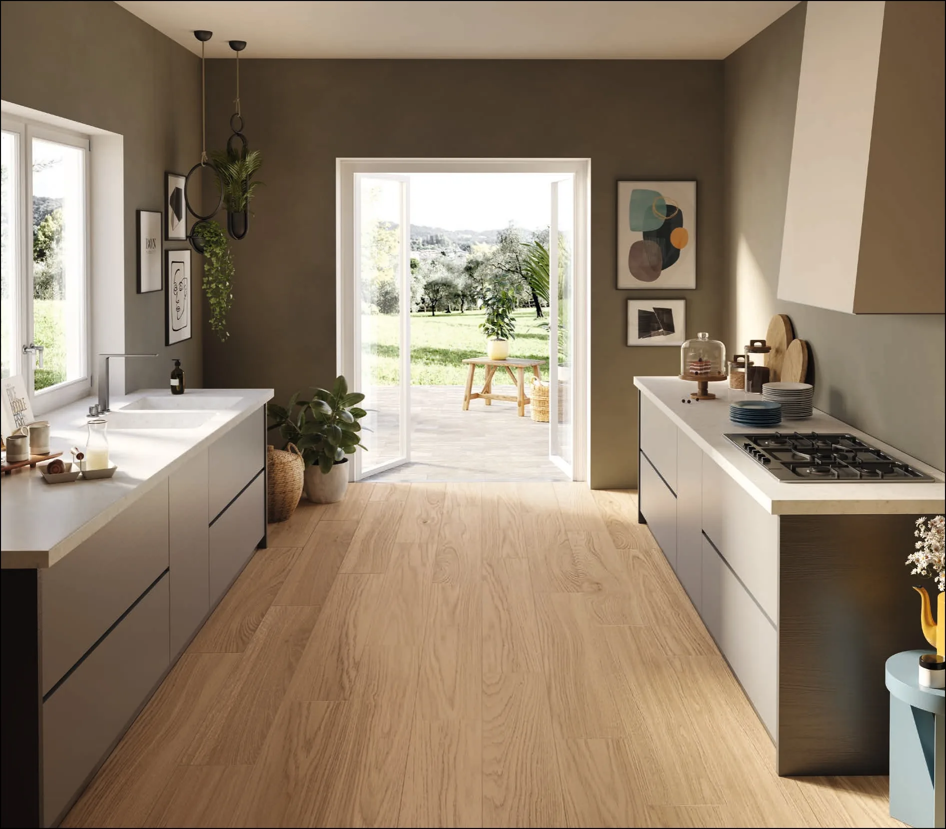 Elios Ceramica · Yosemite Honey · Raumbeispiel